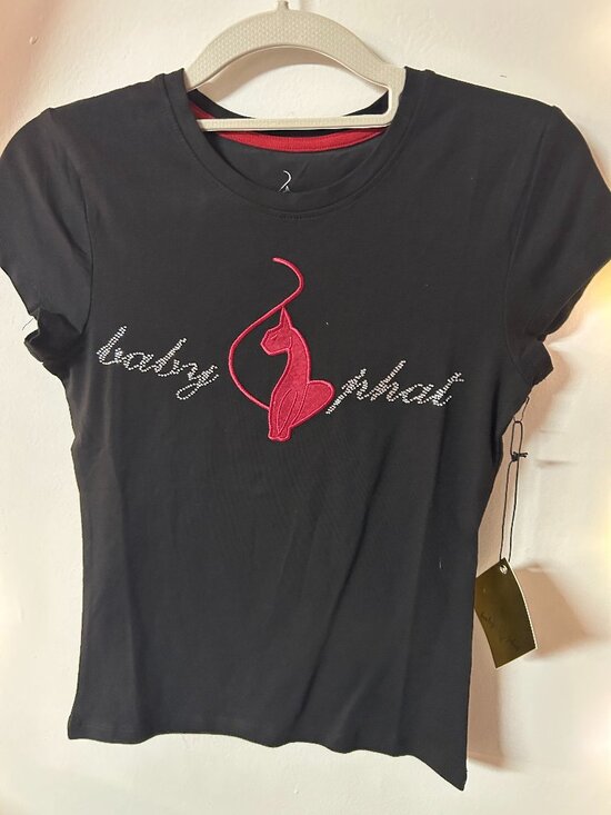 Baby Phat Tops - ⭐️Baby Phat Rhinestone Logo Graphic Tee Black Red Size Small Y2K